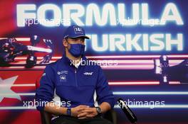 Mick Schumacher (GER) Haas F1 Team in the FIA Press Conference. 07.10.2021. Formula 1 World Championship, Rd 16, Turkish Grand Prix, Istanbul, Turkey, Preparation Day.