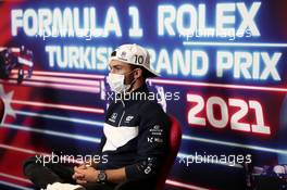 Pierre Gasly (FRA) AlphaTauri in the FIA Press Conference. 07.10.2021. Formula 1 World Championship, Rd 16, Turkish Grand Prix, Istanbul, Turkey, Preparation Day.