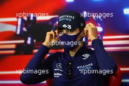 George Russell (GBR) Williams Racing in the FIA Press Conference. 07.10.2021. Formula 1 World Championship, Rd 16, Turkish Grand Prix, Istanbul, Turkey, Preparation Day.