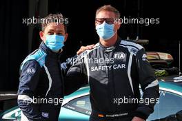(L to R): Bruno Correia (POR) FIA Medical Car Driver with Bernd Maylander (GER) FIA Safety Car Driver. 07.10.2021. Formula 1 World Championship, Rd 16, Turkish Grand Prix, Istanbul, Turkey, Preparation Day.