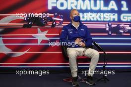 Nikita Mazepin (RUS) Haas F1 Team in the FIA Press Conference. 07.10.2021. Formula 1 World Championship, Rd 16, Turkish Grand Prix, Istanbul, Turkey, Preparation Day.