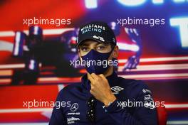 George Russell (GBR) Williams Racing in the FIA Press Conference. 07.10.2021. Formula 1 World Championship, Rd 16, Turkish Grand Prix, Istanbul, Turkey, Preparation Day.