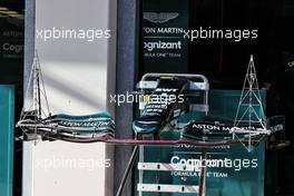 Aston Martin F1 Team AMR21 front wing. 07.10.2021. Formula 1 World Championship, Rd 16, Turkish Grand Prix, Istanbul, Turkey, Preparation Day.