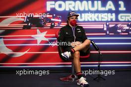 Fernando Alonso (ESP) Alpine F1 Team in the FIA Press Conference. 07.10.2021. Formula 1 World Championship, Rd 16, Turkish Grand Prix, Istanbul, Turkey, Preparation Day.