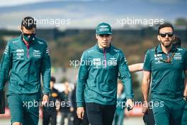 Lance Stroll (CDN) Aston Martin F1 Team walks the circuit with the team. 07.10.2021. Formula 1 World Championship, Rd 16, Turkish Grand Prix, Istanbul, Turkey, Preparation Day.