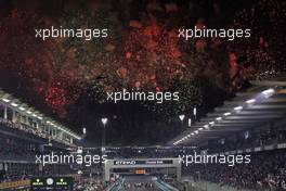 Fireworks at the end of the race. 12.12.2021. Formula 1 World Championship, Rd 22, Abu Dhabi Grand Prix, Yas Marina Circuit, Abu Dhabi, Race Day.