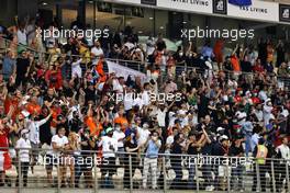 Circuit atmosphere - fans in the grandstand. 12.12.2021. Formula 1 World Championship, Rd 22, Abu Dhabi Grand Prix, Yas Marina Circuit, Abu Dhabi, Race Day.