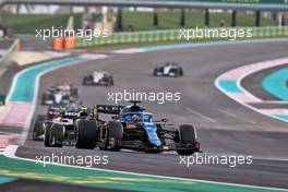 Fernando Alonso (ESP) Alpine F1 Team A521. 12.12.2021. Formula 1 World Championship, Rd 22, Abu Dhabi Grand Prix, Yas Marina Circuit, Abu Dhabi, Race Day.