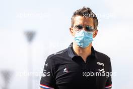 Marcin Budkowski (POL) Alpine F1 Team Executive Director. 12.12.2021. Formula 1 World Championship, Rd 22, Abu Dhabi Grand Prix, Yas Marina Circuit, Abu Dhabi, Race Day.