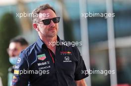 Christian Horner (GBR) Red Bull Racing Team Principal. 09.12.2021. Formula 1 World Championship, Rd 22, Abu Dhabi Grand Prix, Yas Marina Circuit, Abu Dhabi, Preparation Day.