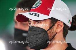 Antonio Giovinazzi (ITA) Alfa Romeo Racing. 09.12.2021. Formula 1 World Championship, Rd 22, Abu Dhabi Grand Prix, Yas Marina Circuit, Abu Dhabi, Preparation Day.