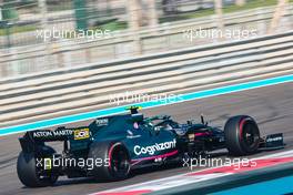 Lance Stroll (CDN), Aston Martin F1 Team  14.12.2021. Formula 1 Testing, Yas Marina Circuit, Abu Dhabi, Tuesday.