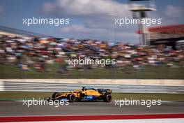 Daniel Ricciardo (AUS) McLaren MCL35M. 22.10.2021. Formula 1 World Championship, Rd 17, United States Grand Prix, Austin, Texas, USA, Practice Day.