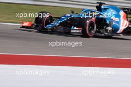 Fernando Alonso (ESP) Alpine F1 Team A521. 22.10.2021. Formula 1 World Championship, Rd 17, United States Grand Prix, Austin, Texas, USA, Practice Day.