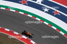 Lando Norris (GBR) McLaren MCL35M. 22.10.2021. Formula 1 World Championship, Rd 17, United States Grand Prix, Austin, Texas, USA, Practice Day.