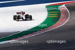 Kimi Raikkonen (FIN) Alfa Romeo Racing C41 runs wide. 22.10.2021. Formula 1 World Championship, Rd 17, United States Grand Prix, Austin, Texas, USA, Practice Day.