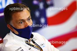 Jost Capito (GER) Williams Racing Chief Executive Officer in the FIA Press Conference. 22.10.2021. Formula 1 World Championship, Rd 17, United States Grand Prix, Austin, Texas, USA, Practice Day.