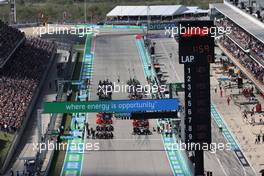 The Grid. 24.10.2021. Formula 1 World Championship, Rd 17, United States Grand Prix, Austin, Texas, USA, Race Day.
