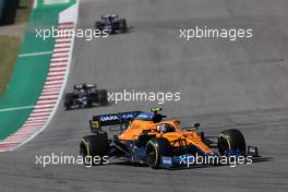 Lando Norris (GBR) McLaren MCL35M. 24.10.2021. Formula 1 World Championship, Rd 17, United States Grand Prix, Austin, Texas, USA, Race Day.