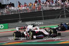 Nikita Mazepin (RUS) Haas F1 Team VF-21. 24.10.2021. Formula 1 World Championship, Rd 17, United States Grand Prix, Austin, Texas, USA, Race Day.
