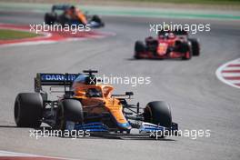 Daniel Ricciardo (AUS) McLaren MCL35M. 24.10.2021. Formula 1 World Championship, Rd 17, United States Grand Prix, Austin, Texas, USA, Race Day.