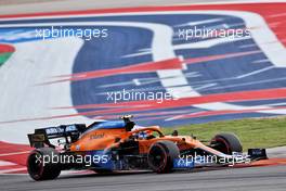 Lando Norris (GBR) McLaren MCL35M. 23.10.2021. Formula 1 World Championship, Rd 17, United States Grand Prix, Austin, Texas, USA, Qualifying Day.