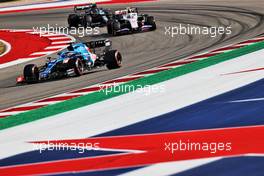 Fernando Alonso (ESP) Alpine F1 Team A521. 23.10.2021. Formula 1 World Championship, Rd 17, United States Grand Prix, Austin, Texas, USA, Qualifying Day.