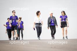 Annie Bradshaw (GBR) W Series Press Officer walks the circuit with crew members. 21.10.2021. Formula 1 World Championship, Rd 17, United States Grand Prix, Austin, Texas, USA, Preparation Day.