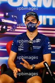 Nicholas Latifi (CDN) Williams Racing in the FIA Press Conference. 21.10.2021. Formula 1 World Championship, Rd 17, United States Grand Prix, Austin, Texas, USA, Preparation Day.