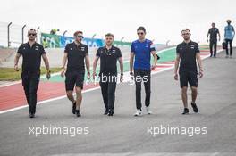 Esteban Ocon (FRA) Alpine F1 Team walks the circuit with the team. 21.10.2021. Formula 1 World Championship, Rd 17, United States Grand Prix, Austin, Texas, USA, Preparation Day.