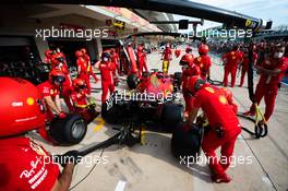 Ferrari practices a pit stop. 21.10.2021. Formula 1 World Championship, Rd 17, United States Grand Prix, Austin, Texas, USA, Preparation Day.
