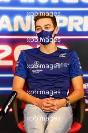 George Russell (GBR) Williams Racing in the FIA Press Conference. 21.10.2021. Formula 1 World Championship, Rd 17, United States Grand Prix, Austin, Texas, USA, Preparation Day.