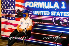 Mick Schumacher (GER) Haas F1 Team in the FIA Press Conference. 21.10.2021. Formula 1 World Championship, Rd 17, United States Grand Prix, Austin, Texas, USA, Preparation Day.