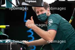 Sebastian Vettel (GER) Aston Martin F1 Team. 21.10.2021. Formula 1 World Championship, Rd 17, United States Grand Prix, Austin, Texas, USA, Preparation Day.