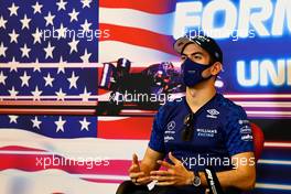 Nicholas Latifi (CDN) Williams Racing in the FIA Press Conference. 21.10.2021. Formula 1 World Championship, Rd 17, United States Grand Prix, Austin, Texas, USA, Preparation Day.