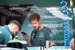 Sebastian Vettel (GER) Aston Martin F1 Team. 21.10.2021. Formula 1 World Championship, Rd 17, United States Grand Prix, Austin, Texas, USA, Preparation Day.