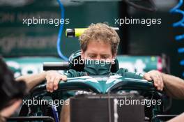 Sebastian Vettel (GER) Aston Martin F1 Team AMR21. 21.10.2021. Formula 1 World Championship, Rd 17, United States Grand Prix, Austin, Texas, USA, Preparation Day.