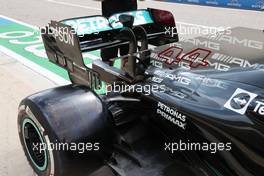Mercedes AMG F1 W12 rear wing. 21.10.2021. Formula 1 World Championship, Rd 17, United States Grand Prix, Austin, Texas, USA, Preparation Day.