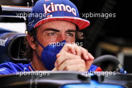 Fernando Alonso (ESP) Alpine F1 Team A521. 21.10.2021. Formula 1 World Championship, Rd 17, United States Grand Prix, Austin, Texas, USA, Preparation Day.