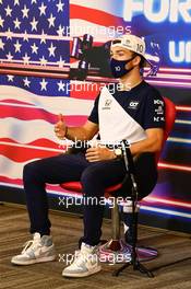 Pierre Gasly (FRA) AlphaTauri in the FIA Press Conference. 21.10.2021. Formula 1 World Championship, Rd 17, United States Grand Prix, Austin, Texas, USA, Preparation Day.