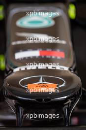 Mercedes AMG F1 W12 nosecone. 21.10.2021. Formula 1 World Championship, Rd 17, United States Grand Prix, Austin, Texas, USA, Preparation Day.