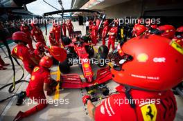 Ferrari practices a pit stop. 21.10.2021. Formula 1 World Championship, Rd 17, United States Grand Prix, Austin, Texas, USA, Preparation Day.