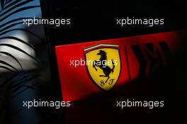 Ferrari logo. 21.10.2021. Formula 1 World Championship, Rd 17, United States Grand Prix, Austin, Texas, USA, Preparation Day.