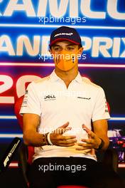 Lando Norris (GBR) McLaren in the FIA Press Conference. 21.10.2021. Formula 1 World Championship, Rd 17, United States Grand Prix, Austin, Texas, USA, Preparation Day.