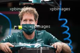 Sebastian Vettel (GER) Aston Martin F1 Team AMR21. 21.10.2021. Formula 1 World Championship, Rd 17, United States Grand Prix, Austin, Texas, USA, Preparation Day.