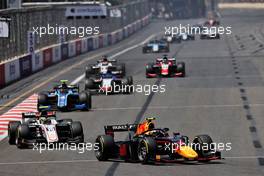 Juri Vips (EST) Hitech. 05.06.2021. FIA Formula 2 Championship, Rd 3, Sprint Race 1, Baku, Azerbaijan, Saturday.