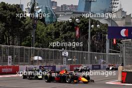 Juri Vips (EST) Hitech. 05.06.2021. FIA Formula 2 Championship, Rd 3, Sprint Race 1, Baku, Azerbaijan, Saturday.