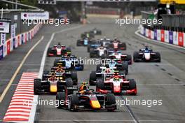 Juri Vips (EST) Hitech. 06.06.2021. FIA Formula 2 Championship, Rd 3, Feature Race, Baku, Azerbaijan, Sunday.