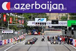 The grid before the start of the race. 06.06.2021. FIA Formula 2 Championship, Rd 3, Feature Race, Baku, Azerbaijan, Sunday.