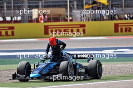 Marcus Armstrong (NZL) Dams retired from the race. 27.03.2021. FIA Formula 2 Championship, Rd 1, Sprint Race 1, Sakhir, Bahrain, Saturday.